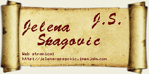 Jelena Špagović vizit kartica